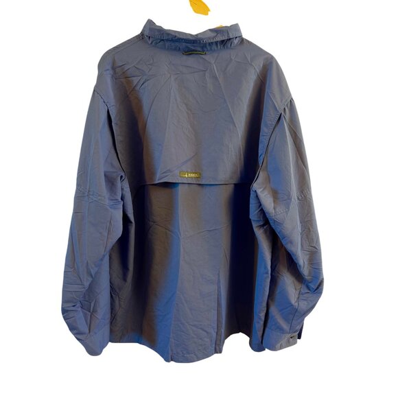 Habit Mens Shirt 2XL Lightweight Long Sleeve Blue Outdoor Button-Up Mesh Back Ve - Picture 2 of 9